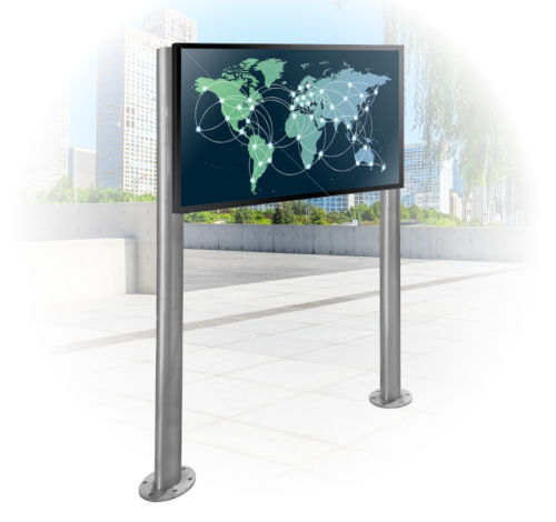Digitale Outdoor Werbestele 46 oder 55 Zoll MMLS-ES